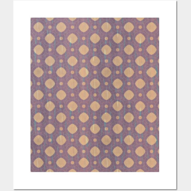 sand-colored rounded geometric shapes against matt purple tones Wall Art by Uniquepixx